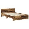 vidaXL Bedframe met hoofdeinde Oud Hout 150 x 200 cm Bewerkt hout
