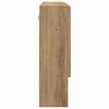 vidaXL Spiegelkast Artisan Eiken 80 x 17 x 55 cm Bewerkt hout