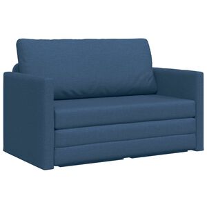 vidaXL Slaapbank 110cm Blauw Stof