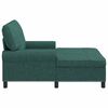 vidaXL Chaise Lounge met kussen Donkergroen 91 x 157 x 91 cm Stof
