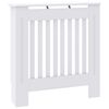 vidaXL Radiatorafdekking 2 pcs Wit 78 x 19 x 81,5cm Bewerkt hout