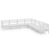 vidaXL 7-delige Loungeset massief grenenhout wit