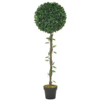 vidaXL Kunstplant met pot laurierboom 130 cm groen