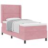 vidaXL Boxspringbed met matras met hoofdeinde Roze 90 x 190 cm Fluweel