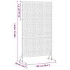 vidaXL Privacyscherm Grijs 100 x 50 x 180 cm Staal