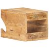 vidaXL Wandfietsenrek 35x25x25 cm massief ruw mangohout