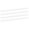 vidaXL Wandschappen 4 st 115x9x3 cm hoogglans wit