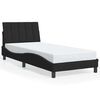 vidaXL Bedframe zonder matras "Hanko" fluweel zwart 80x200 cm