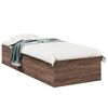 vidaXL Bedframe zonder matras bewerkt hout bruin eikenkleur 75x190 cm