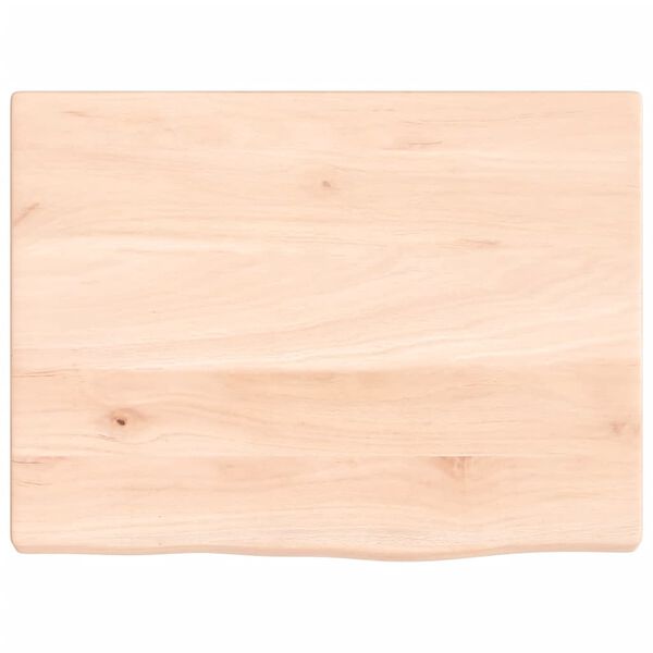 vidaXL Wandschap 40x30x2 cm onbehandeld massief eikenhout