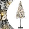 vidaXL Kerstboom met 150 LED met standaard Wit 120 cm PE en staal