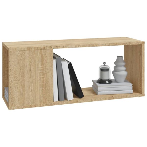 vidaXL Tv-meubel 80x24x32 cm bewerkt hout sonoma eikenkleurig