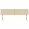 vidaXL Hoofdbord met hoofdeinde Cr&egrave;me 180 cm Nep Leer