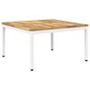 vidaXL Salontafel Wit 80 x 80,5 x 45 cm Massief Acaciahout
