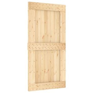 vidaXL Schuifdeur NARVIK 100 x 210 cm (213,5 cm) Naturel en Zwart