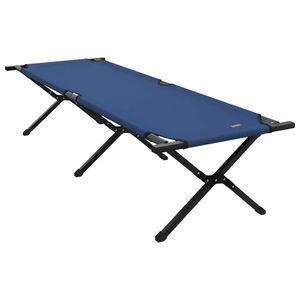 vidaXL Opvouwbaar Camping Bed Blauw Oxford stof