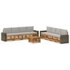 vidaXL Sofa-Sets met kussen 9 pcs Massief Acaciahout
