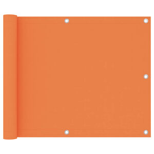 vidaXL Balkonscherm 75x300 cm oxford stof oranje
