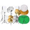 vidaXL Fotostudioset met lichtset, achtergrondscherm en reflector