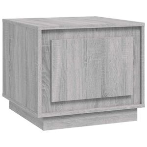 vidaXL Salontafel 51x50x44 cm bewerkt hout grijs sonoma eikenkleurig