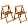 vidaXL Tuinstoelen inklapbaar 2 st massief acaciahout