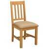 vidaXL Eetkamerstoel VENLO 2 pcs Massief Eikenhout Beige