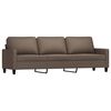 vidaXL 3-delige Loungeset met kussens stof taupe