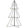 vidaXL Kegelkerstboom 160 LED's binnen en buiten 78x120 cm