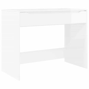 vidaXL Bureau Hoogglans Wit 100 x 50 x 78 cm Geconstrueerd hout