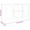 vidaXL Dressoir 120x30,5x70 cm bewerkt hout sonoma eikenkleurig