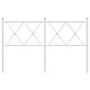 vidaXL Vervangend hoofdbord 140 cm metaal wit