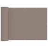 vidaXL Balkon Privacy Scherm 150 x 700 cm Stof met PU-coating Taupe