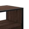 vidaXL Tv-meubel 100x31x39,5 cm bewerkt hout metaal bruin eikenkleurig