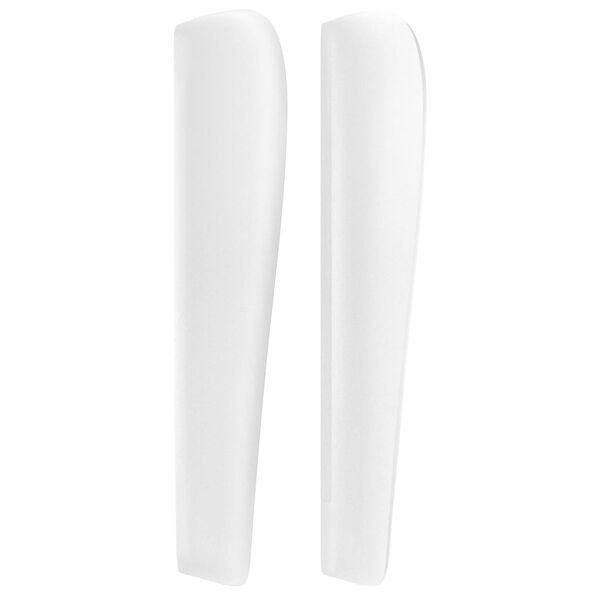 vidaXL Hoofdbord met randen 163x23x118/128 cm kunstleer wit