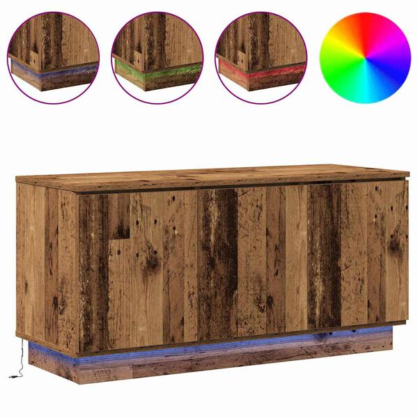vidaXL TV-kast Oud Hout 100 x 38 x 49 cm Bewerkt hout