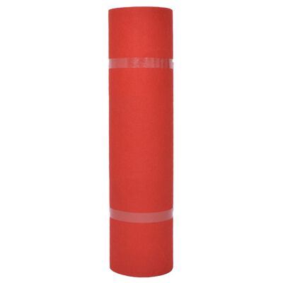 vidaXL Tapijt effen 1,2x12 m rood