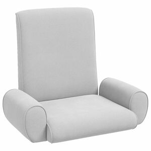 vidaXL Verstelbare vlo stoelen Lichtgrijs Grove Fluweel