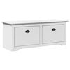 vidaXL Gangbank BODO 114x40x45 cm wit