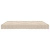 vidaXL Palletvloerkussen 73x40x7 cm katoen beige