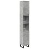 vidaXL Badkamerkast 30x30x190 cm bewerkt hout betongrijs