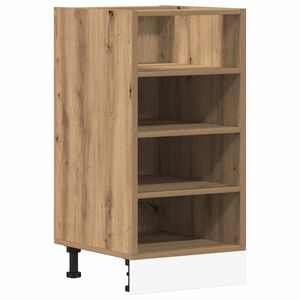 vidaXL Onderkast Riga 40x44,5x81,5 cm bewerkt hout artisanaal eikenkleur