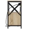vidaXL Nachtkastje 2 pcs Sonoma Eiken 40 x 31 x 60 cm Bewerkt hout