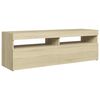 vidaXL Tv-meubel met LED-verlichting 120x35x40 cm sonoma eikenkleurig