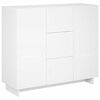 vidaXL Dressoir Wit 85,5 x 31 x 75 cm Bewerkt hout