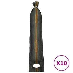vidaXL Zandzakken 10 st 103x25 cm HDPE donkergroen