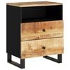 vidaXL Nachtkastje 50x33x62 cm massief mangohout en bewerkt hout