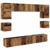 vidaXL Tv-meubelset 8 st Oud Hout Bewerkt hout