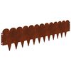 vidaXL Gazonrand 20 st 103 x 25 cm Staal Roestig