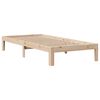 vidaXL Bedframe met hoofdbord massief grenenhout 75x190 cm