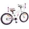 vidaXL Kinderfiets 20 Inch voor 6-11 jaar oud Wit